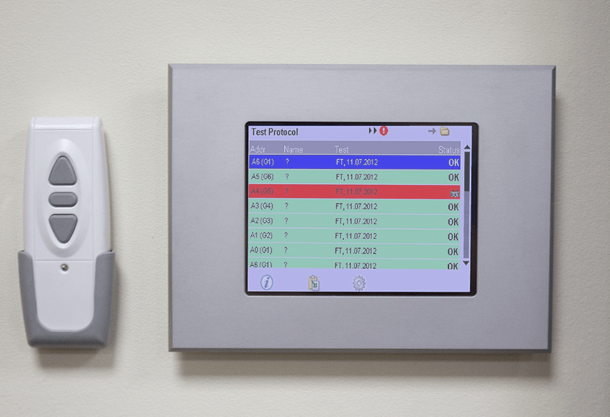 Tamlite emergency lighting display image