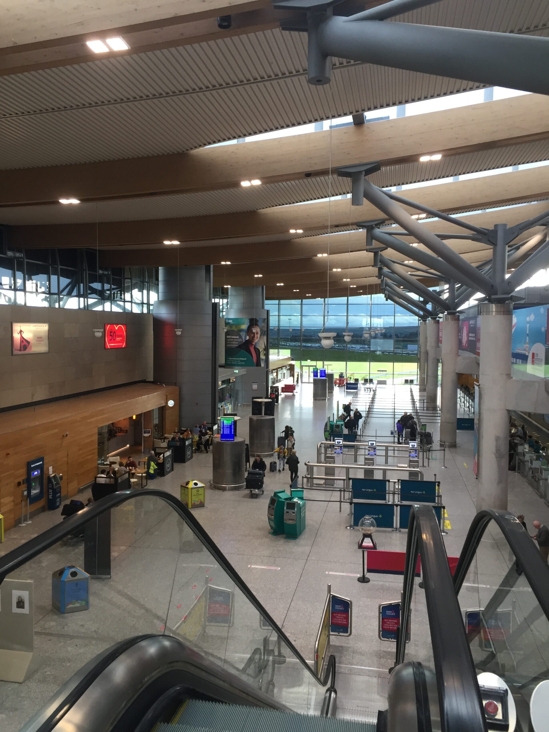 Tamlite Cork Airport County Cork escalators LED lighting