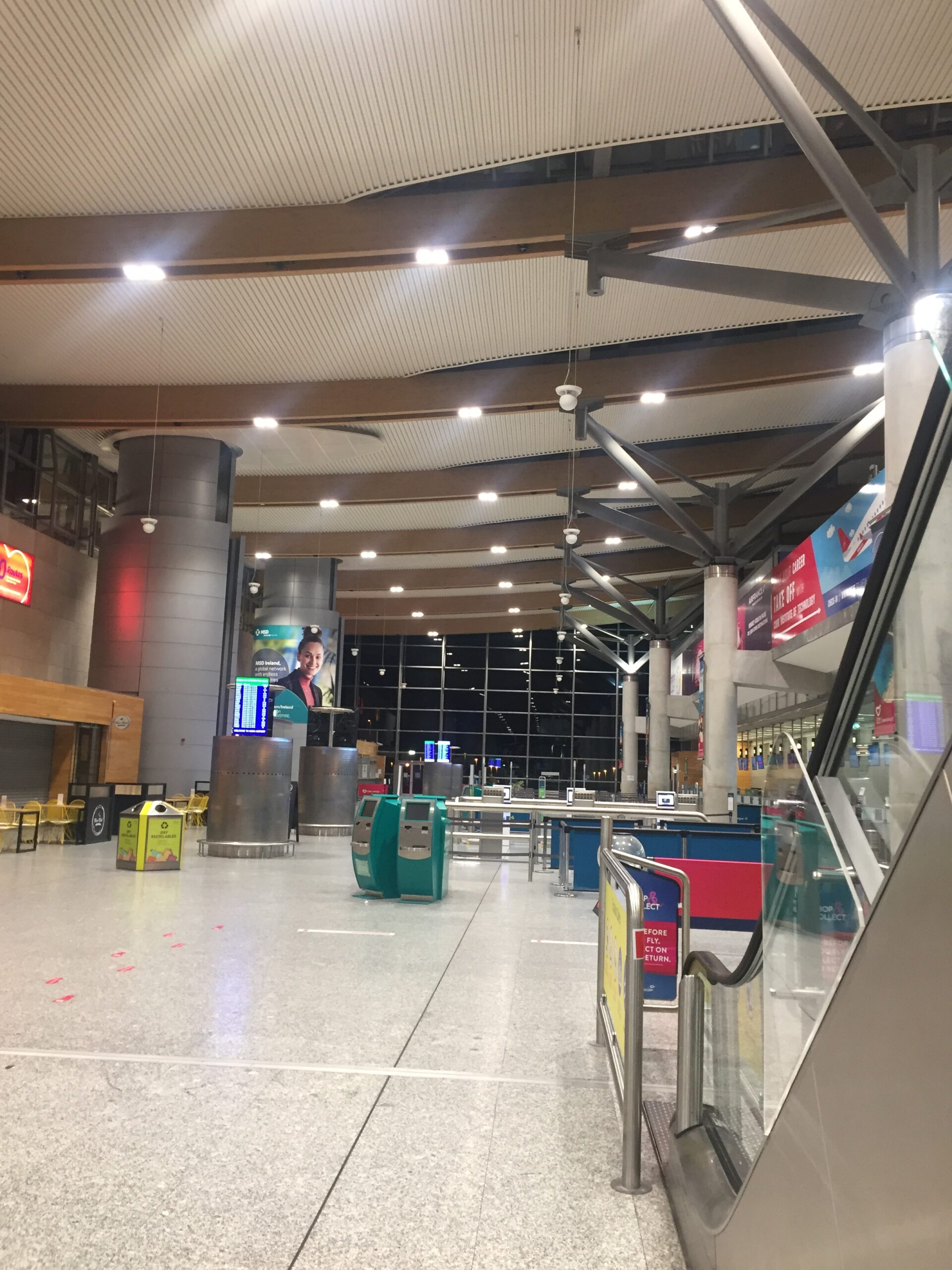 Tamlite Cork Airport County Cork escalator LED lighting