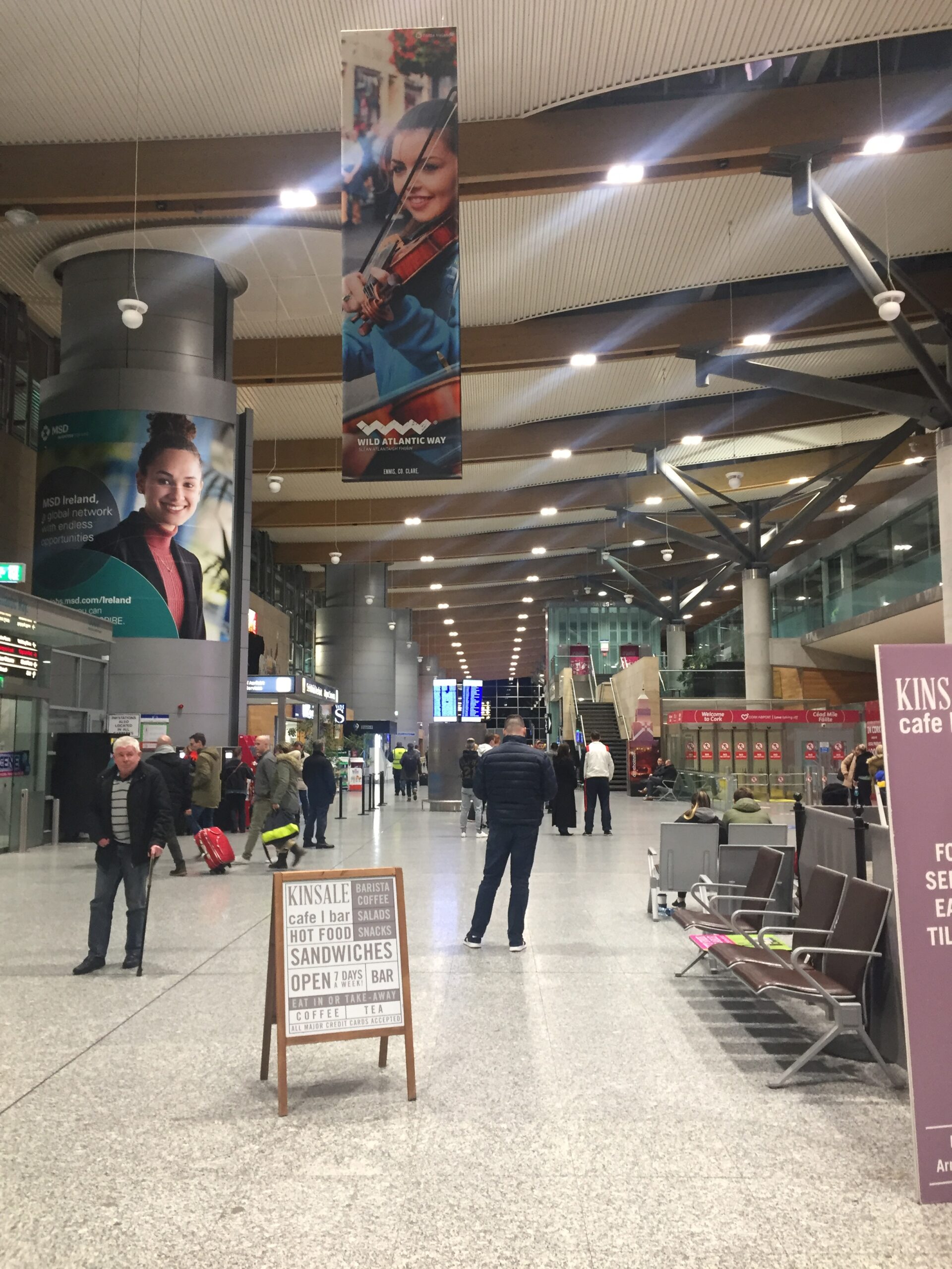Tamlite Cork Airport County Cork seating area LED lighting