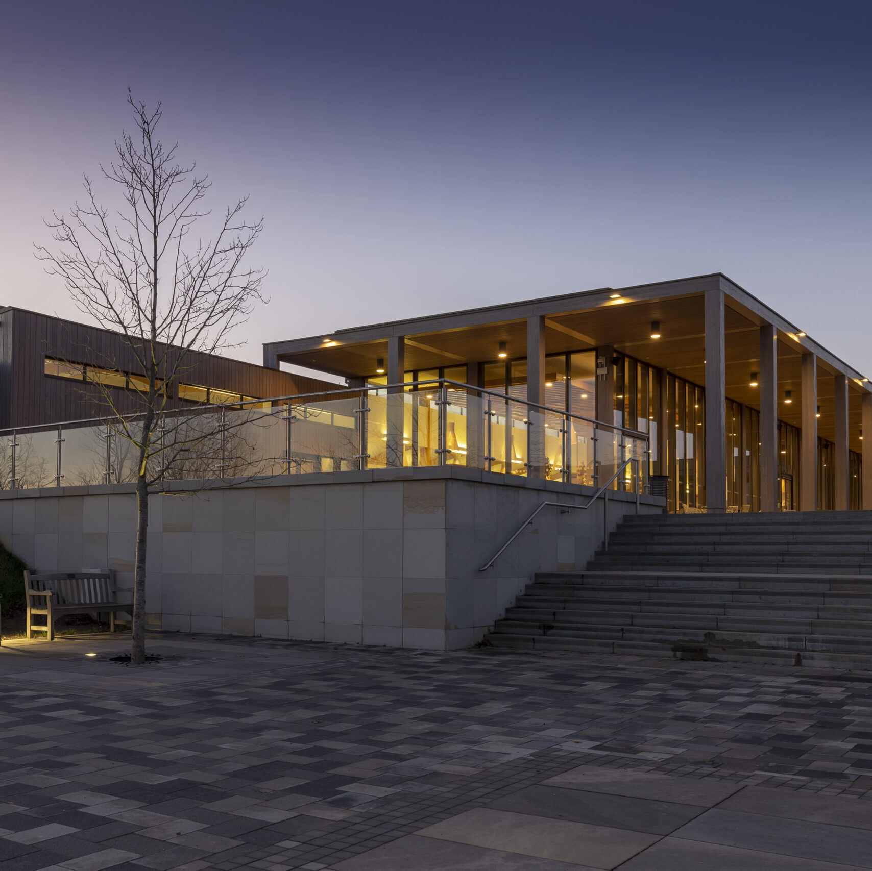 Tamlite National Memorial Arboretum Tamworth building exterior LED lighting