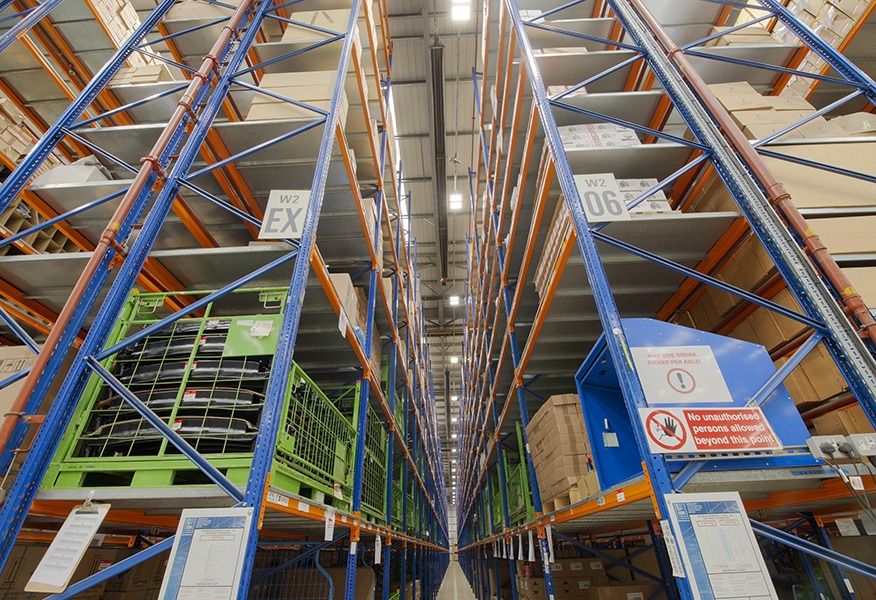 Tamlite Honda Logistics Swindon shelving LED lighting