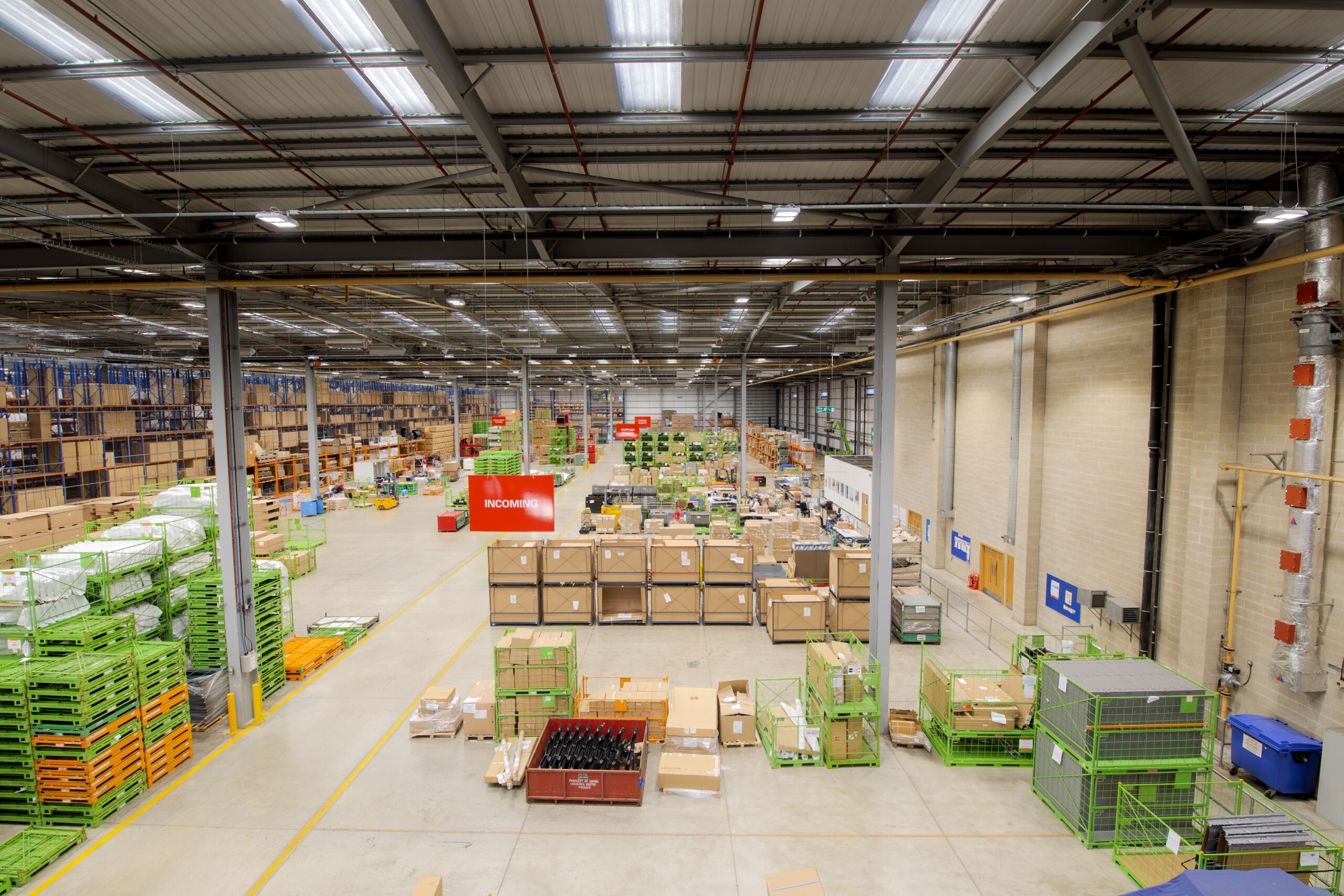 Tamlite Honda Logistics Swindon factory floor LED lighting