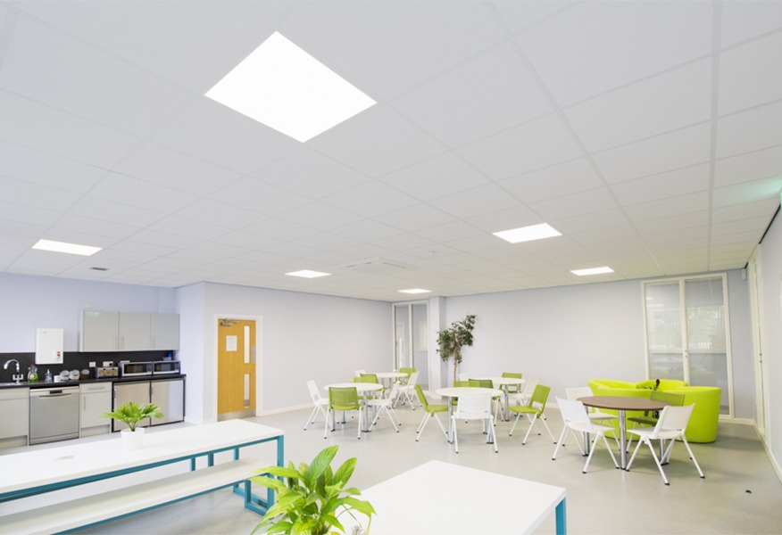 Tamlite LCA Group Hawarden kitchen area LED lighting