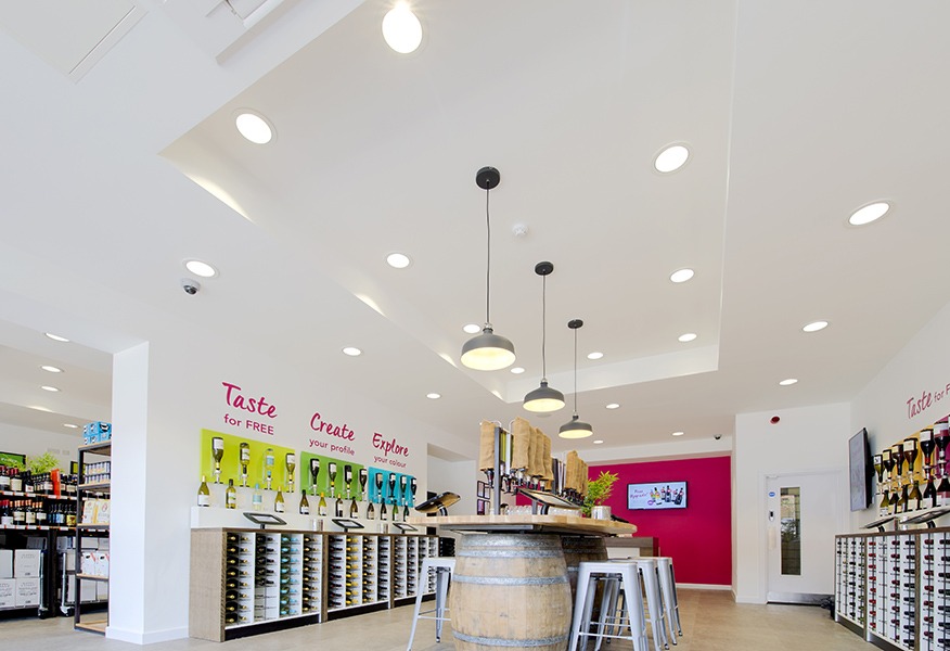 Tamlite Majestic Wines Summertown LED lighting store