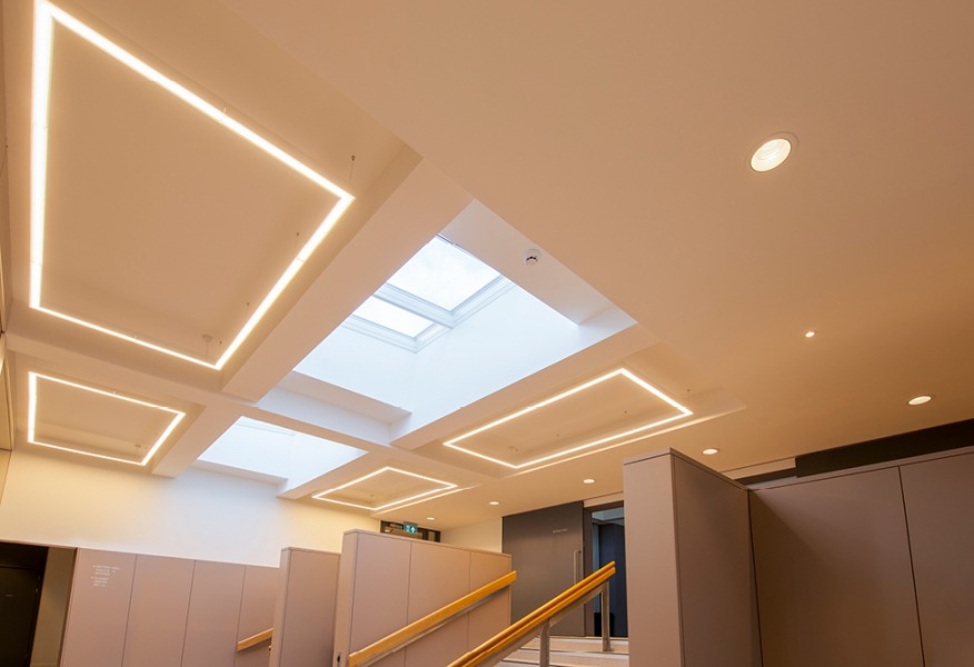 Tamlite Monifieth Parish Church Dundee downlights LED lighting
