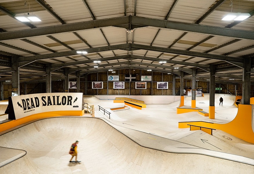 Tamlite Mount Hawke Skatepark Truro EXPO skater ramps LED lighting