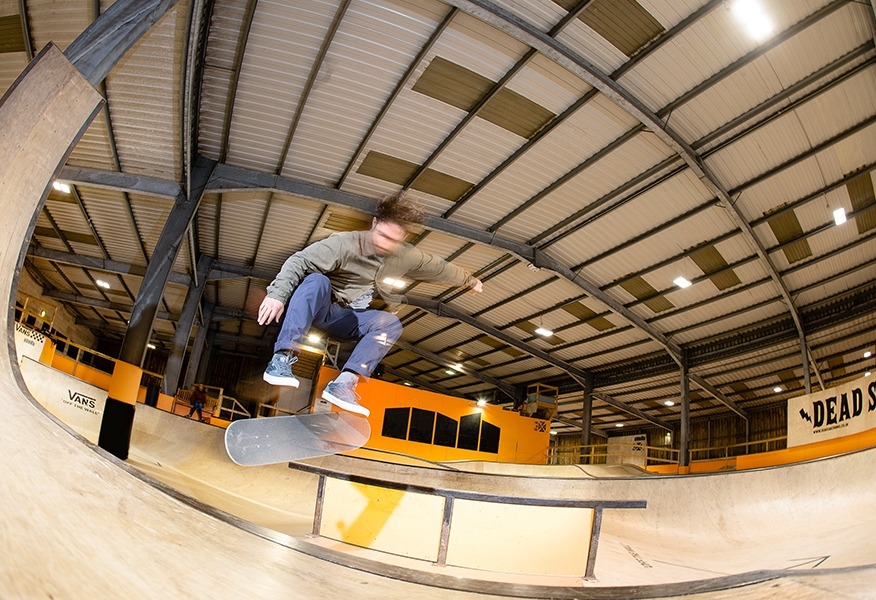 Tamlite Mount Hawke Skatepark Truro skater trick LED lighting