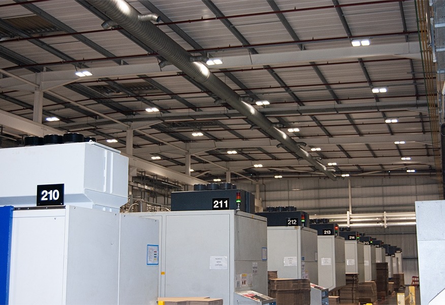 Tamlite Plastek Mansfield warehouse LED lighting