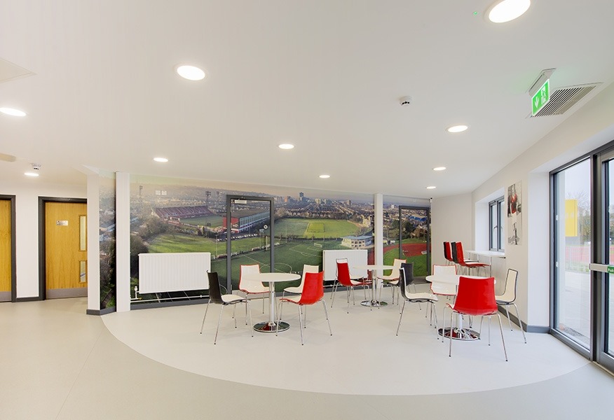 Tamlite Swindon Town FC Foundation Park communal area LED lighting