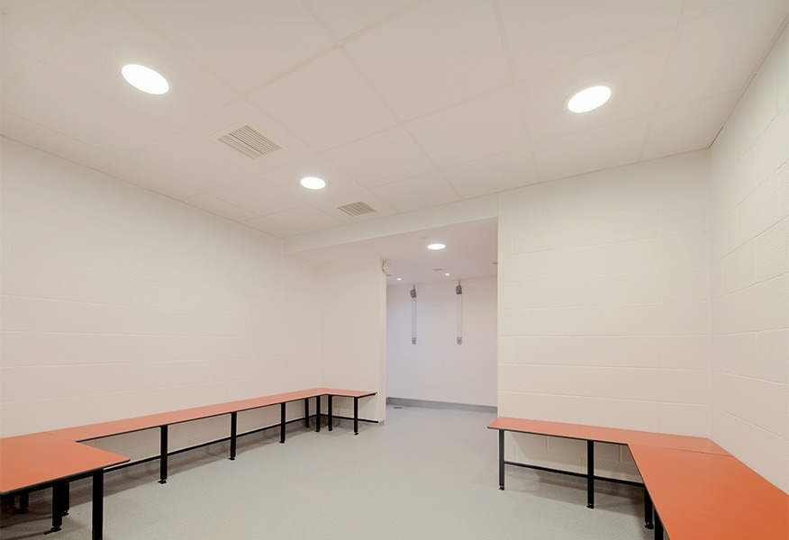 Tamlite Swindon Town FC Foundation Park changing rooms LED lighting