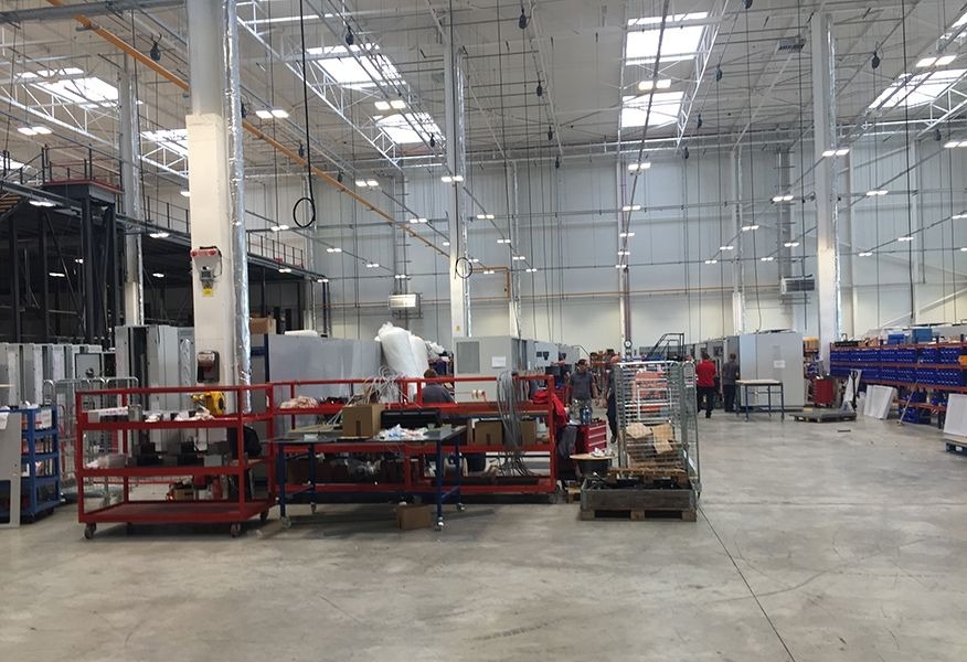 Tamlite Anord Mardix Dundalk factory floor LED lighting