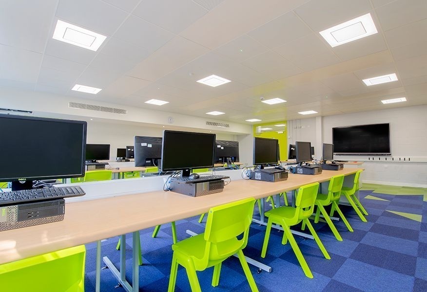 Tamlite Thornleigh Salesian College Bolton classroom LED lighting