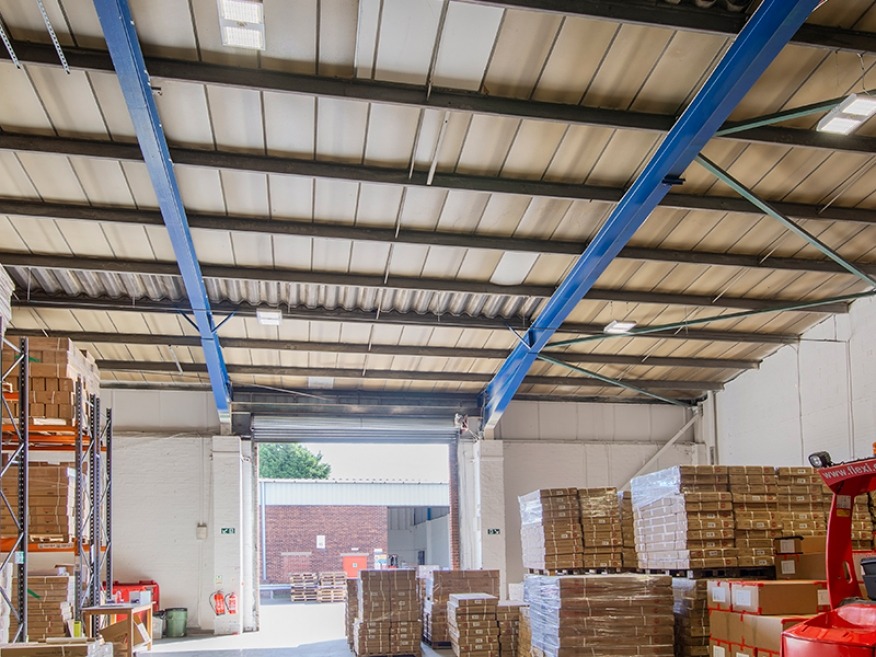 Tamlite Lemonpath Leicester warehouse LED lighting