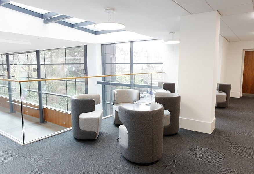 Tamlite Registers of Scotland Edinburgh communal area upper floor LED lighting