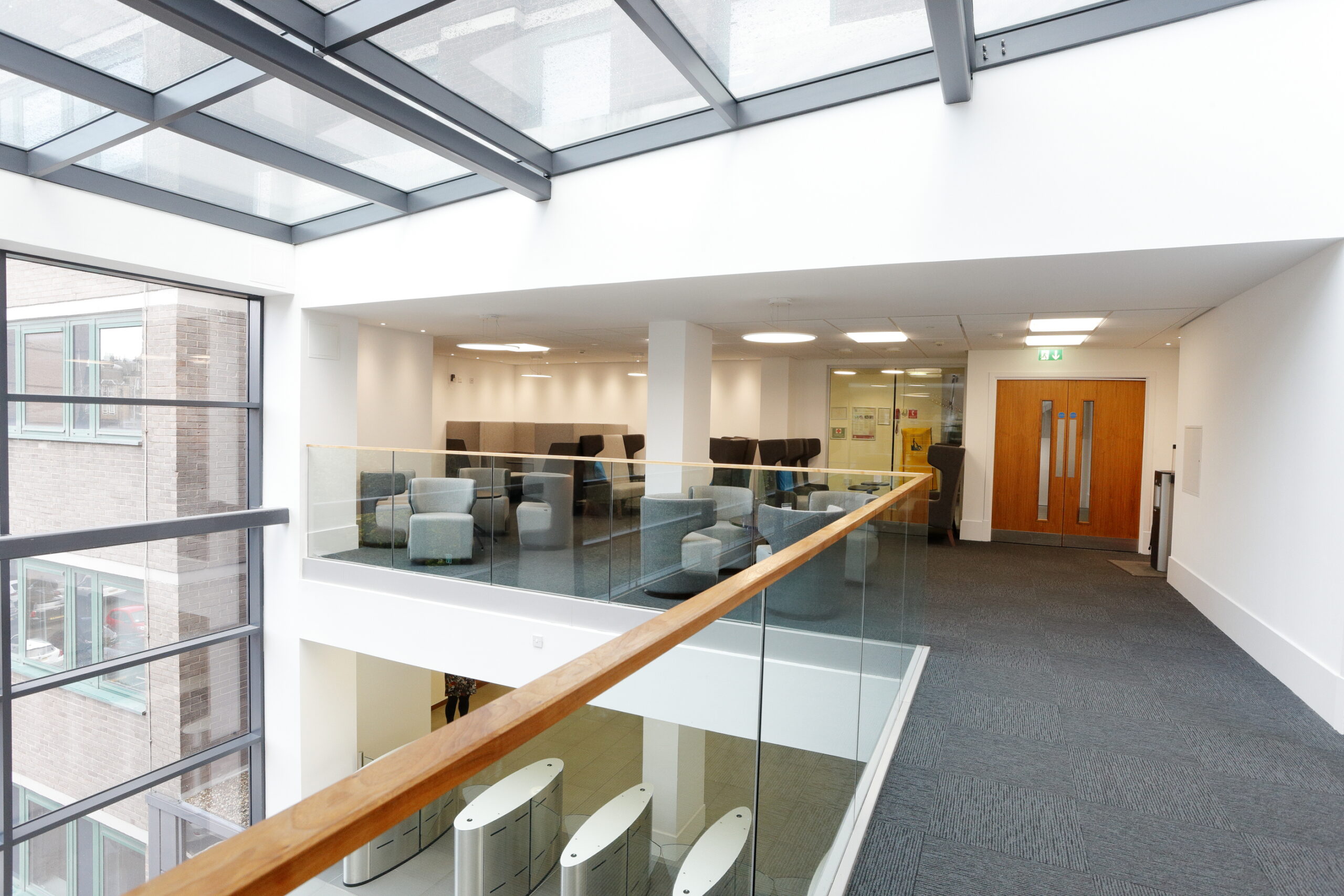 Tamlite Registers of Scotland Edinburgh open communal area LED lighting