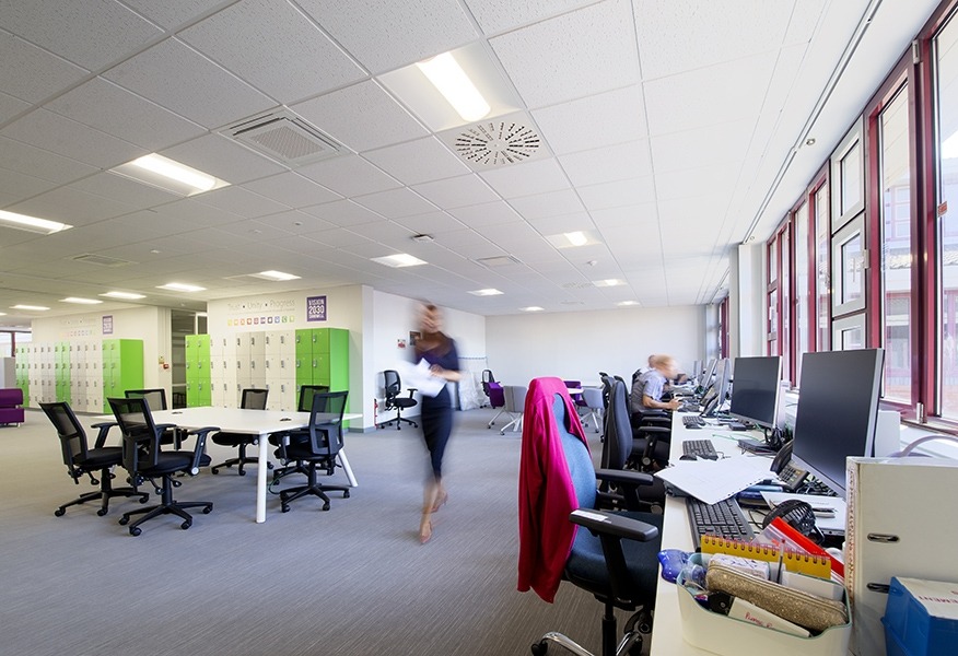 Tamlite Sandwell Council House Oldbury case study office LED lighting