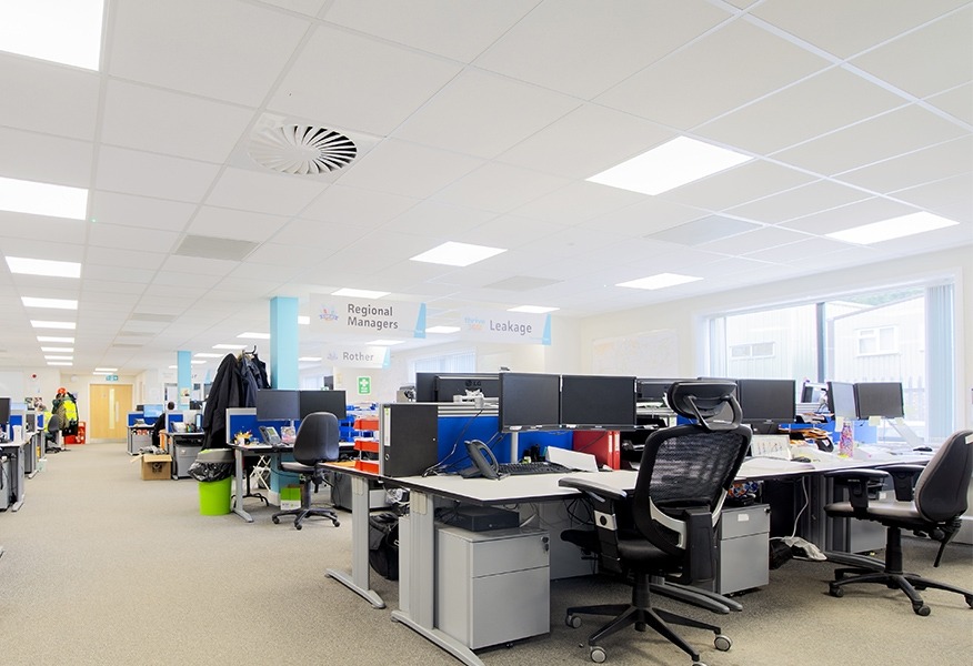 Tamlite South East Water office LED lighting