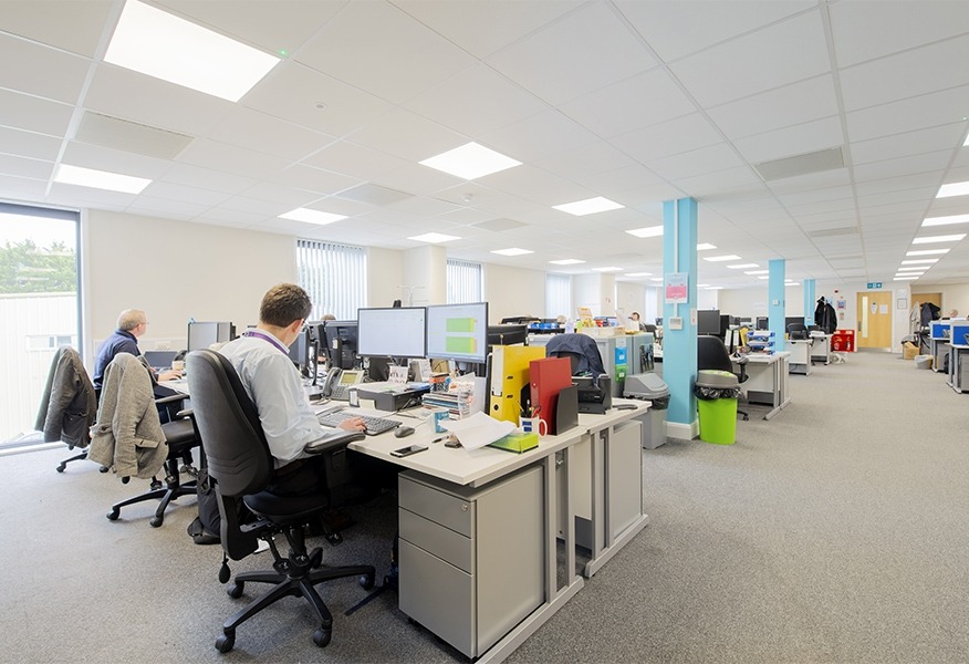 Tamlite South East Water office area LED lighting