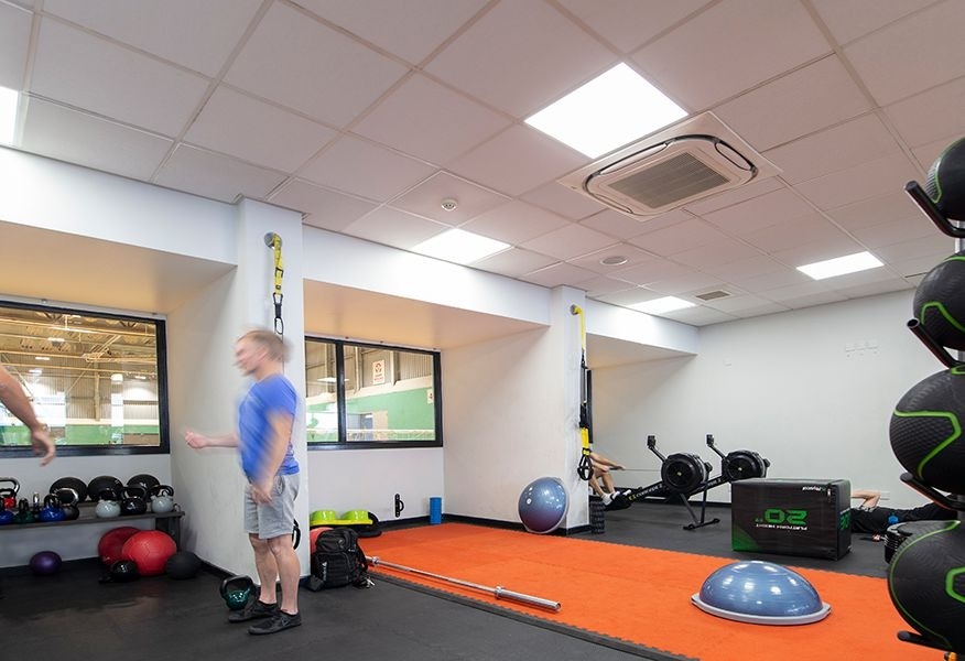 Tamlite Stoke Mandeville Stadium Aylesbury gym area LED lighting