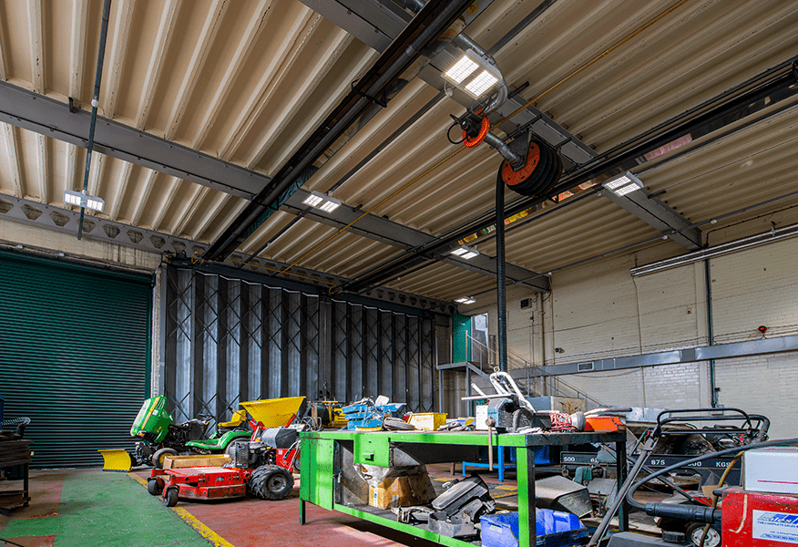 Tamlite Tame Street Depot EXPO LED lighting garage repairs