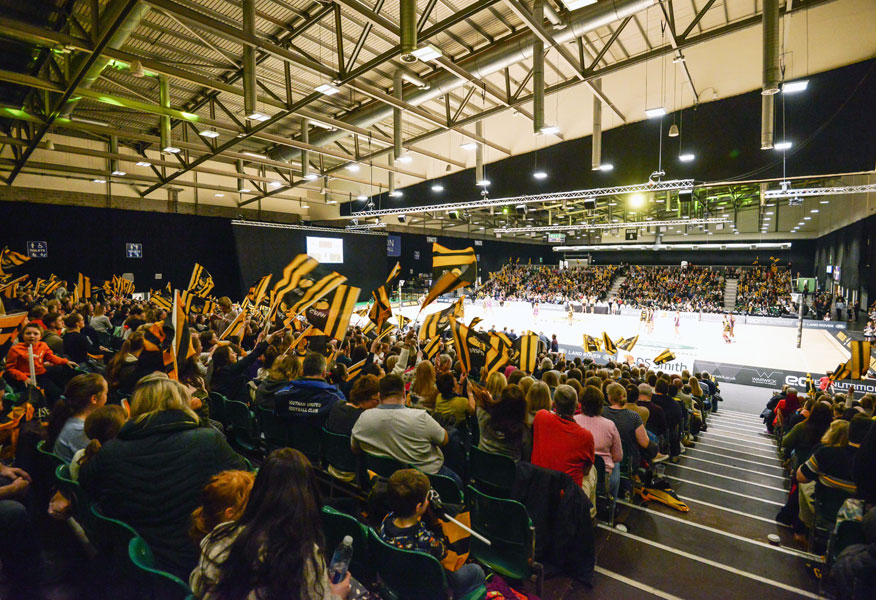 Tamlite Ricoh Arena Coventry ice hockey seating area LED lighting