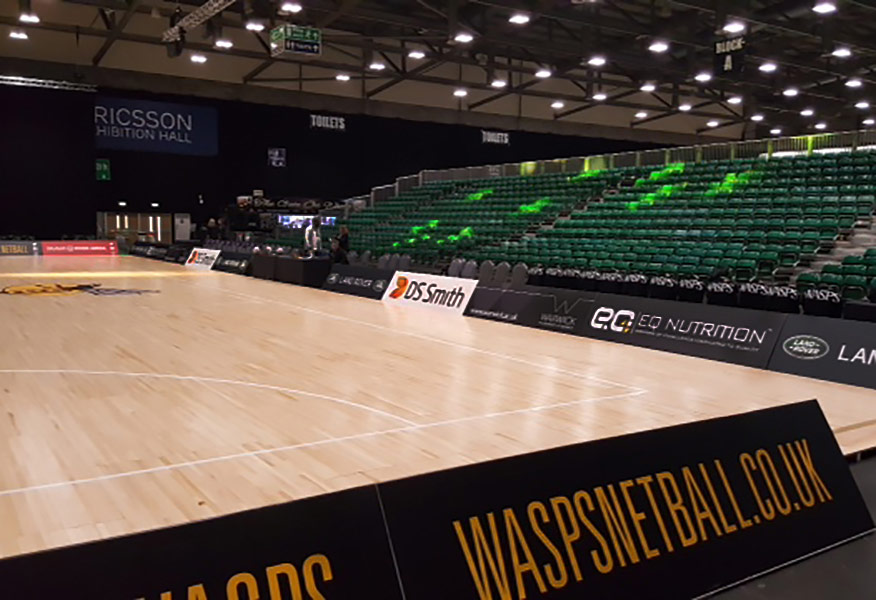 Tamlite Ricoh Arena Coventry sports hall LED lighting