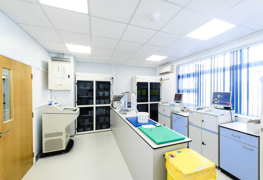 Tamlite Princess Elizabeth Hospital Guernsey clean room LED lighting