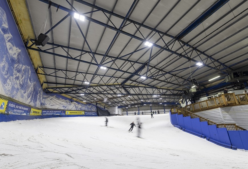 Tamlite Snowdome Tamworth ski slope LED lighting