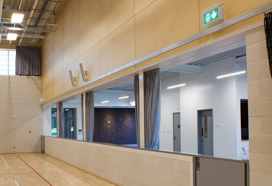 Tamlite Eversfield Preparatory School Solihull sports hall emergency exit LED lighting
