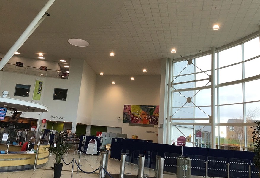 Tamlite Darlington College dining area LED lighting