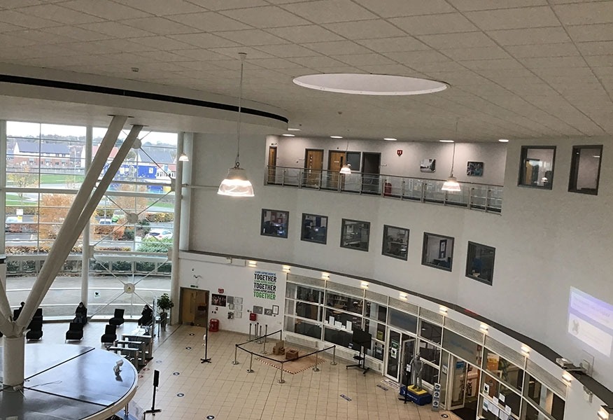 Tamlite Darlington College communal open area LED lighting
