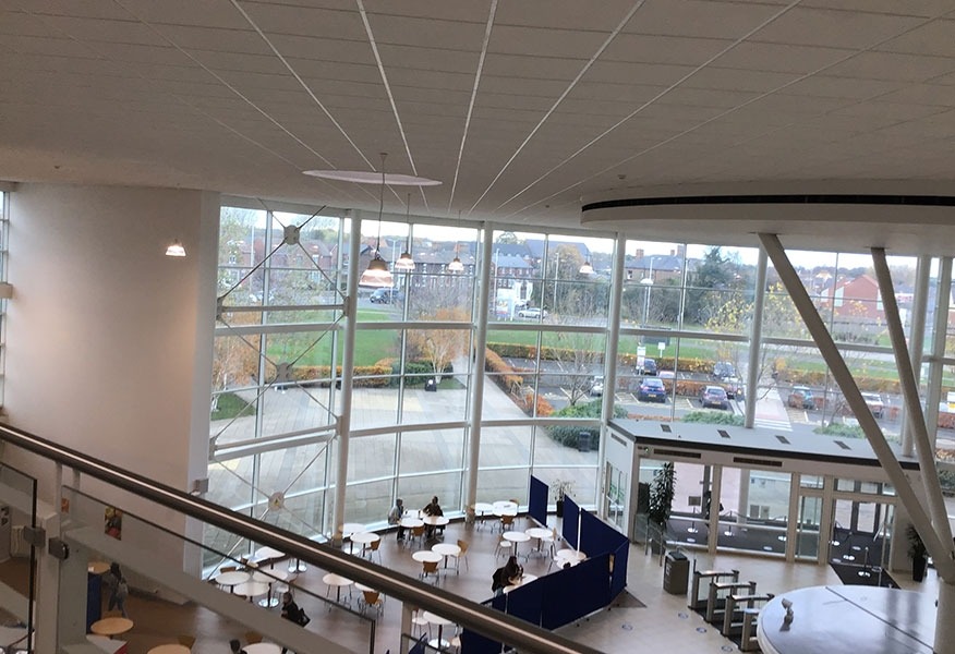 Tamlite Darlington College open communal LED lighting