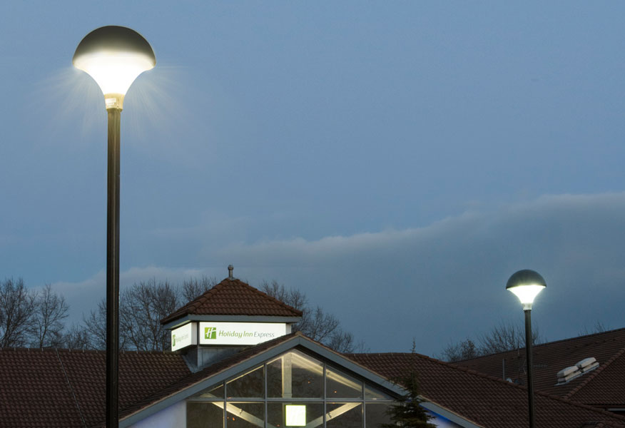 Tamlite Holiday Inn Express Portsmouth North car park PLAZA LED lighting