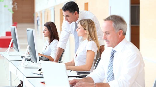 Tamlite Lighting for Wellbeing at Work employee working image