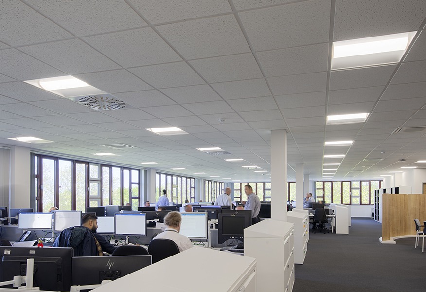 Tamlite Sandwell Council House Oldbury emergency LED lighting office
