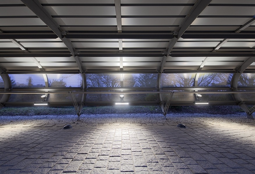 Tamlite Toyota HQ Epsom tunnel outdoor LED lighting