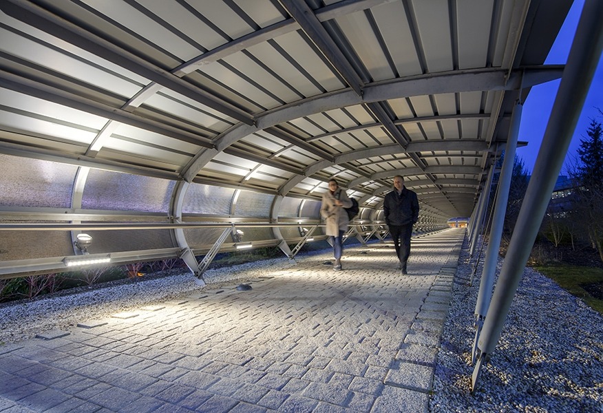 Tamlite Toyota HQ Epsom tunnel outdoor LED lighting