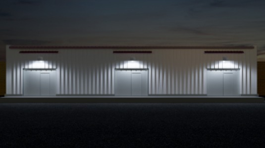 Tamlite lighting for crime prevention Urban storage units