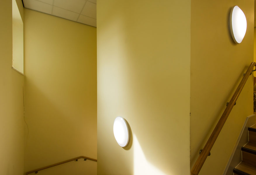 Tamlite The Abbey School Faversham Kent stairway LED lighting