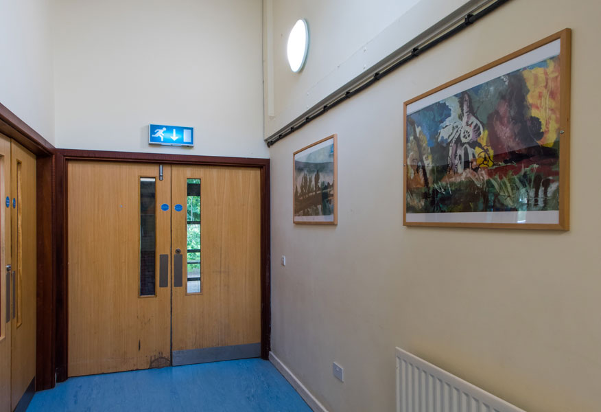 Tamlite The Abbey School Faversham Kent hallway lighting