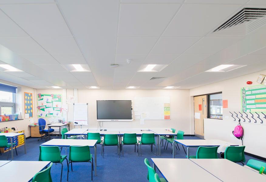 Tamlite Winnington Park Primary School Northwich classroom lighting LED