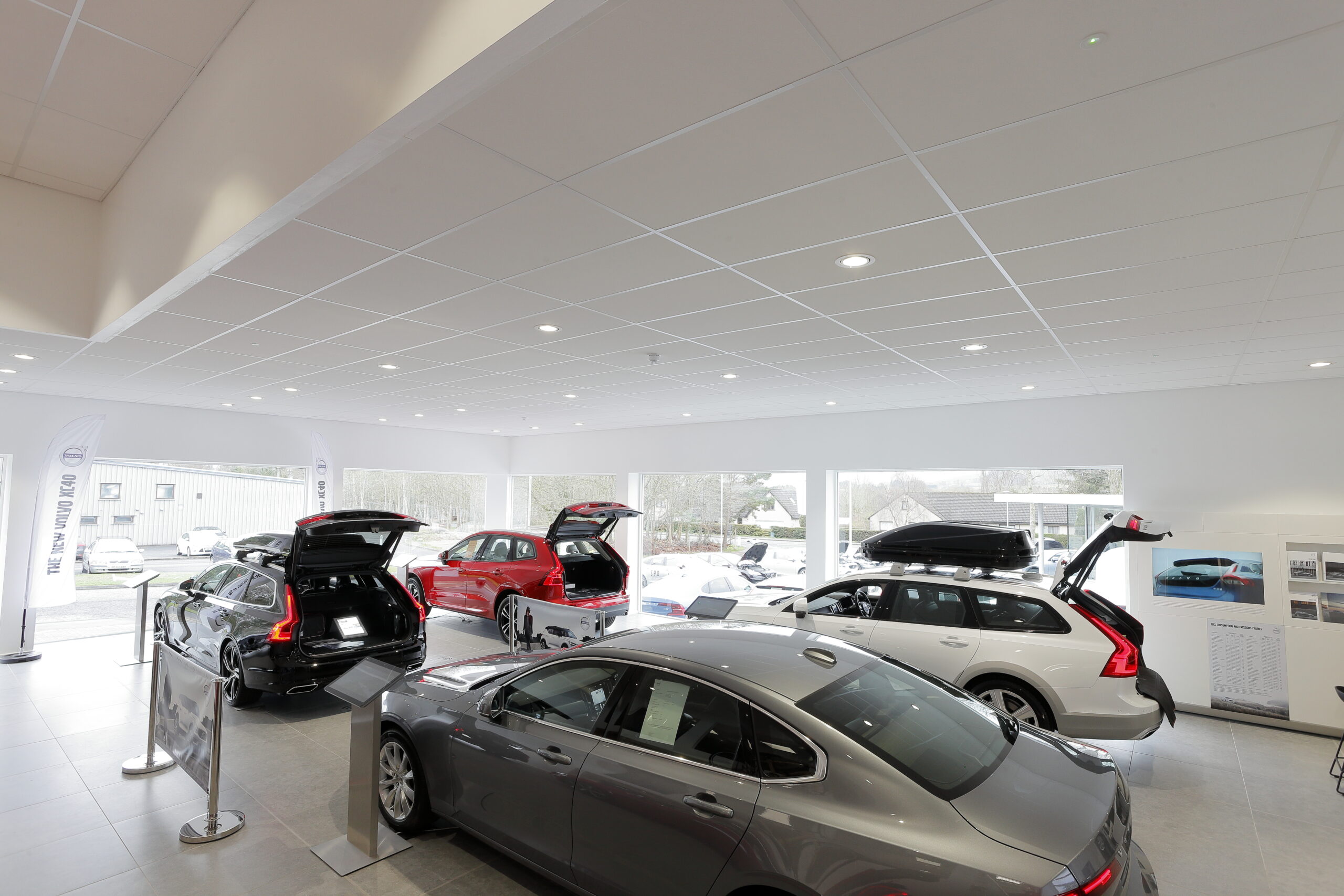 Tamlite Clelands Group car showroom LED lighting
