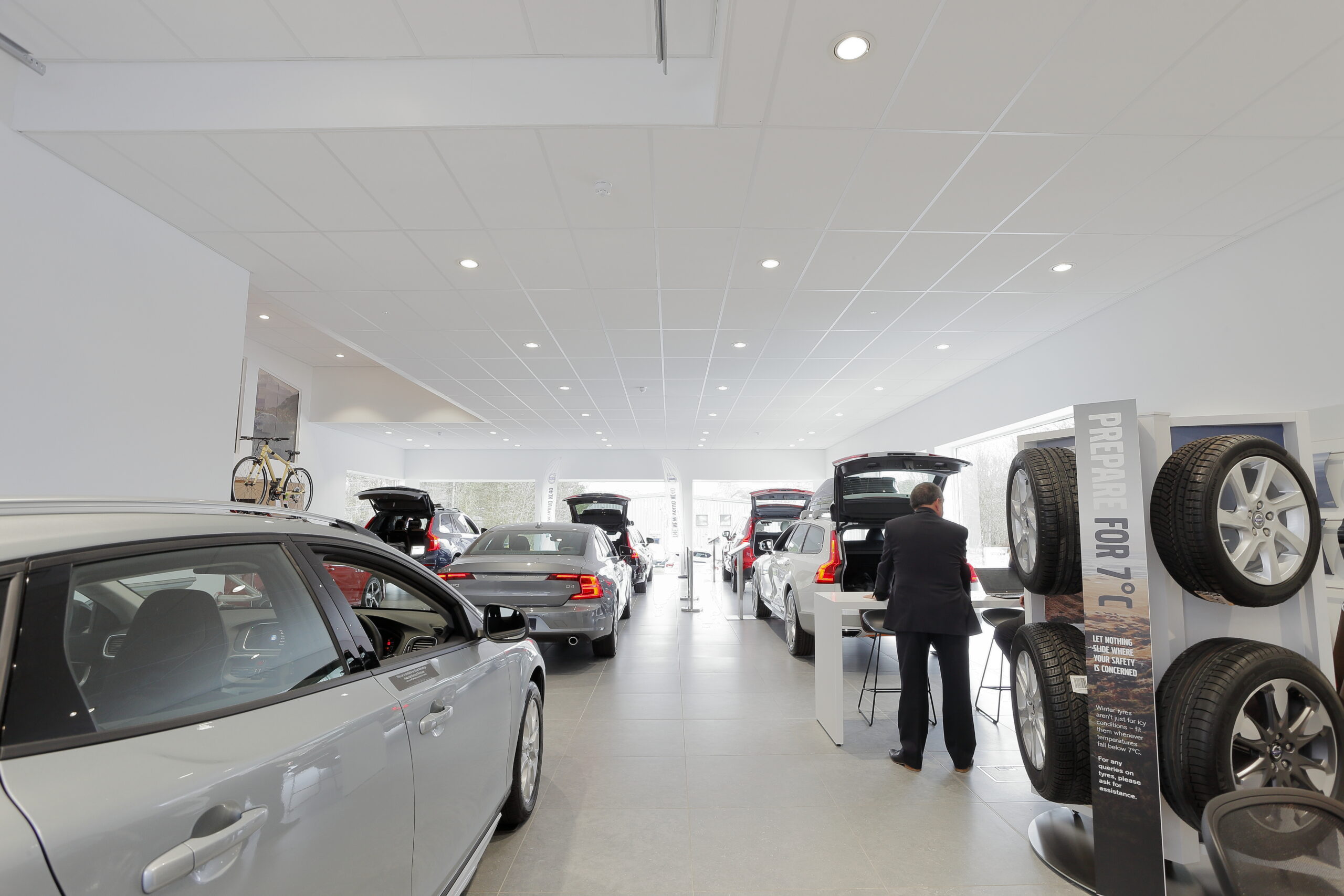 Tamlite Clelands Group showroom lighting
