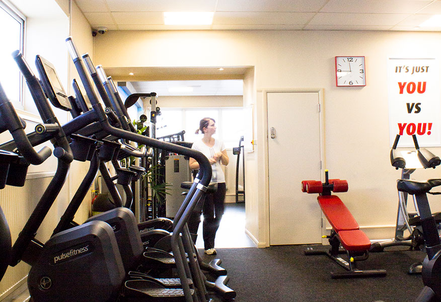 Tamlite Potters Leisure Resort Great Yarmouth gym area LED lighting