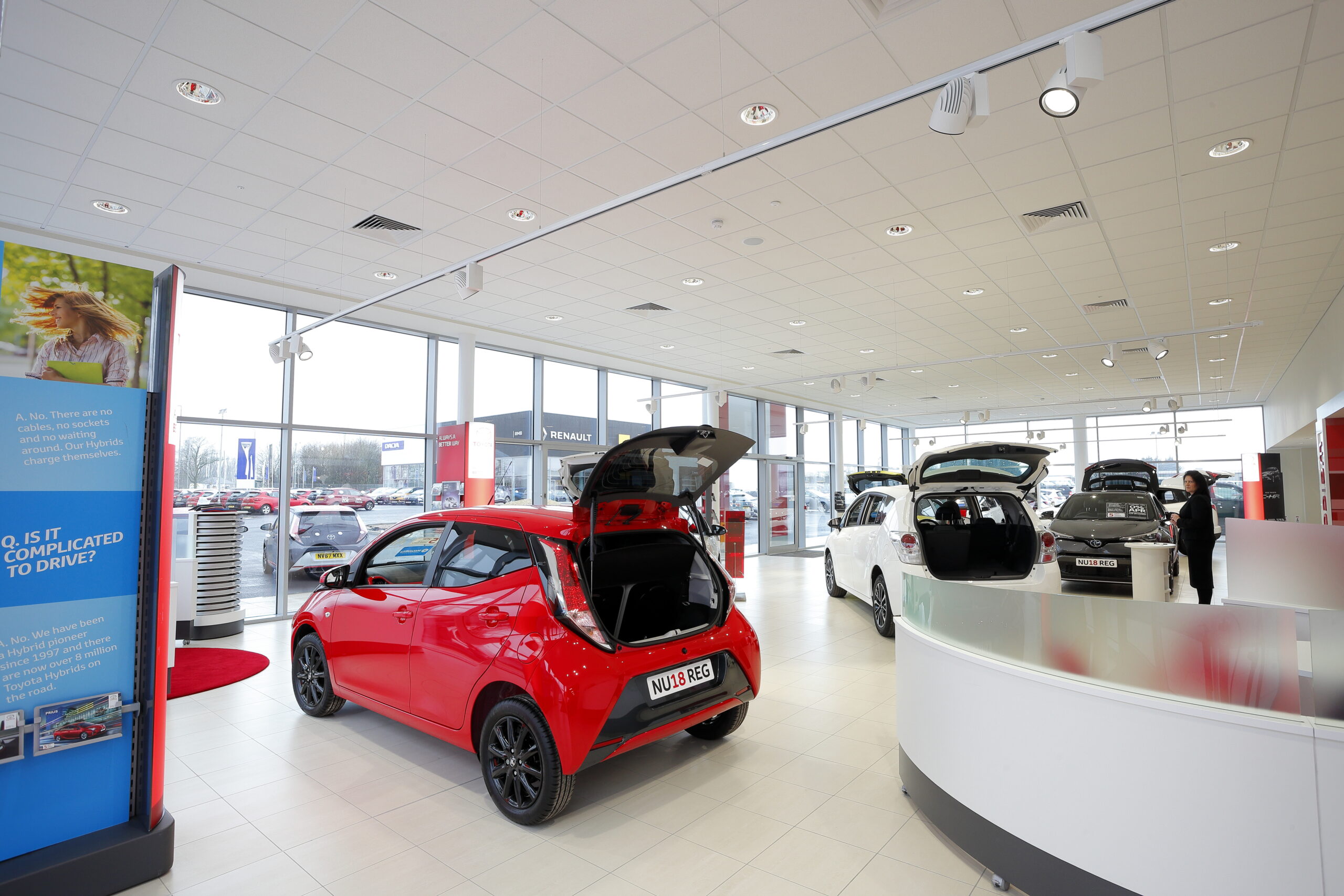 Tamlite RMB Toyota Darlington showroom area