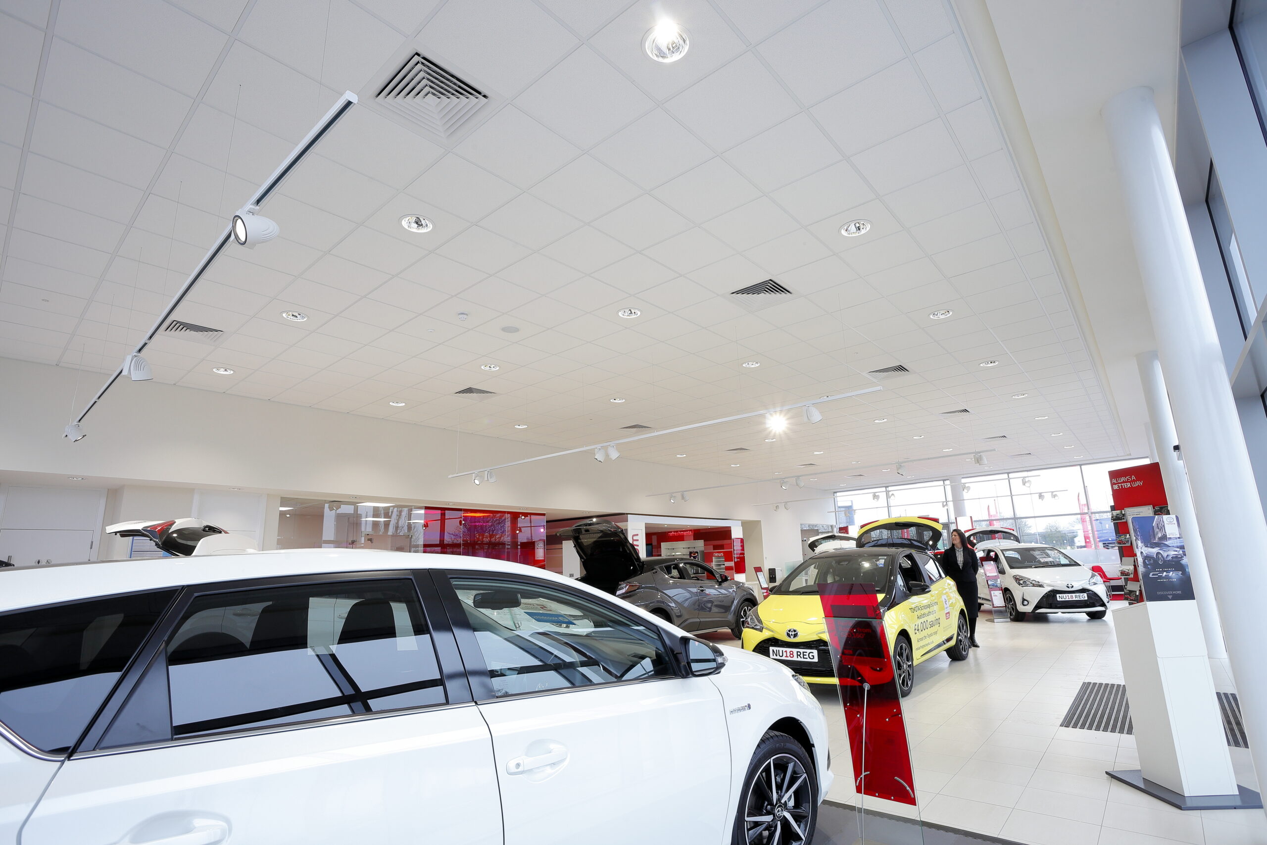 Tamlite RMB Toyota Darlington showroom area LED lighting