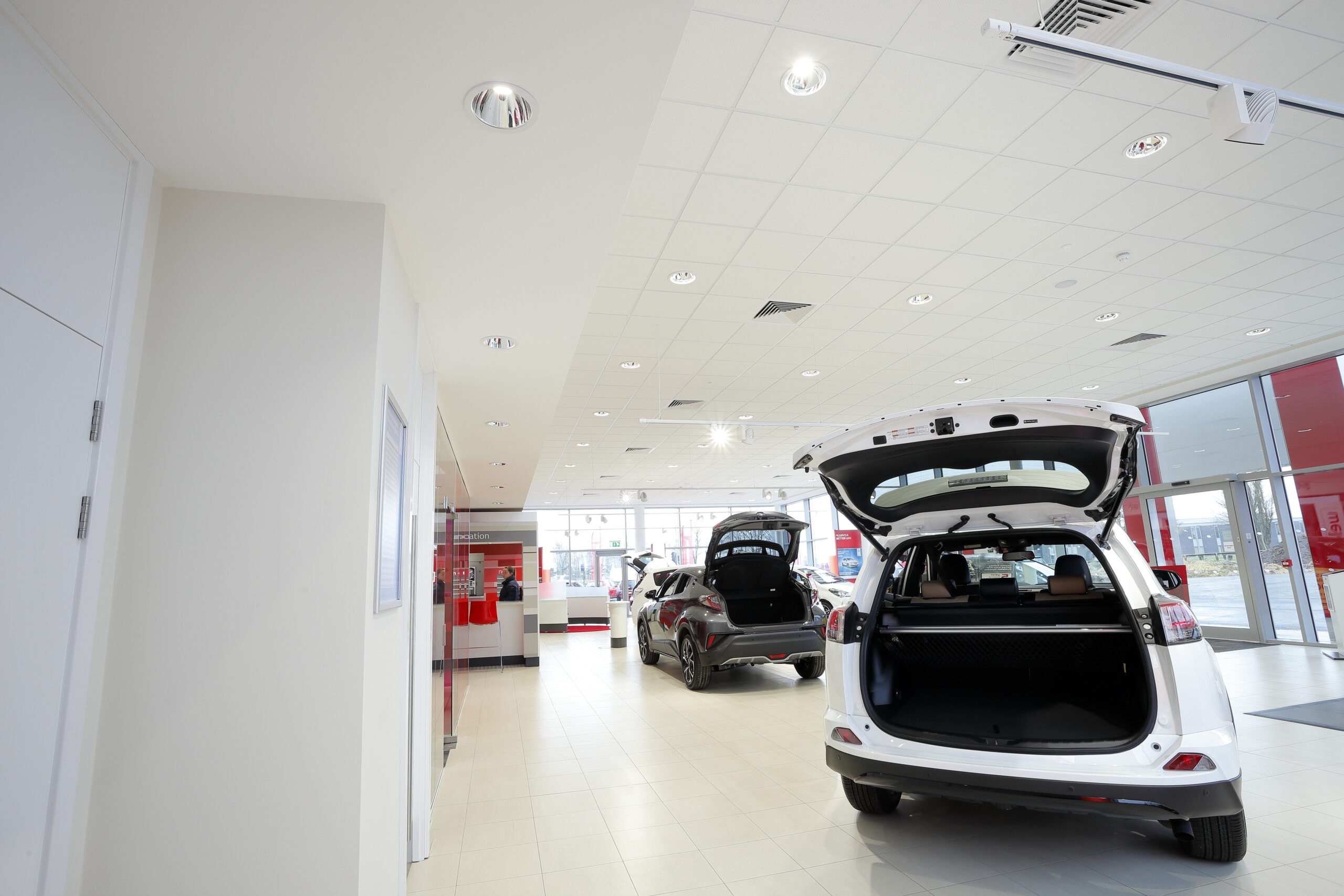 Tamlite RMB Toyota Darlington showroom LED lighting IKON
