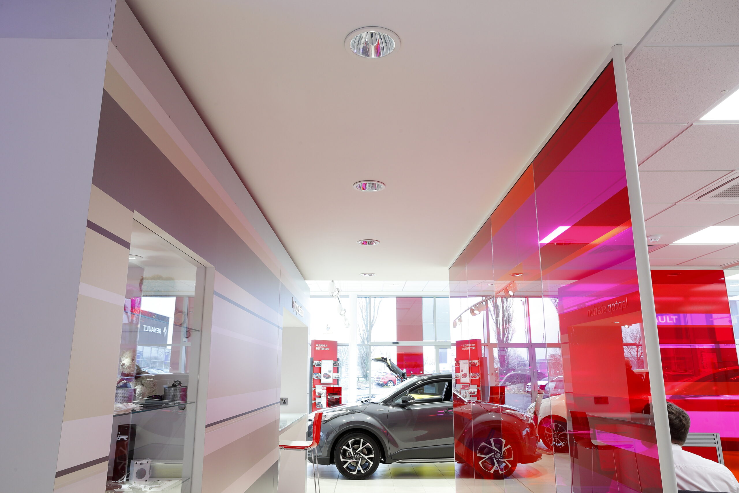 Tamlite RMB Toyota Darlington showroom LED lighting