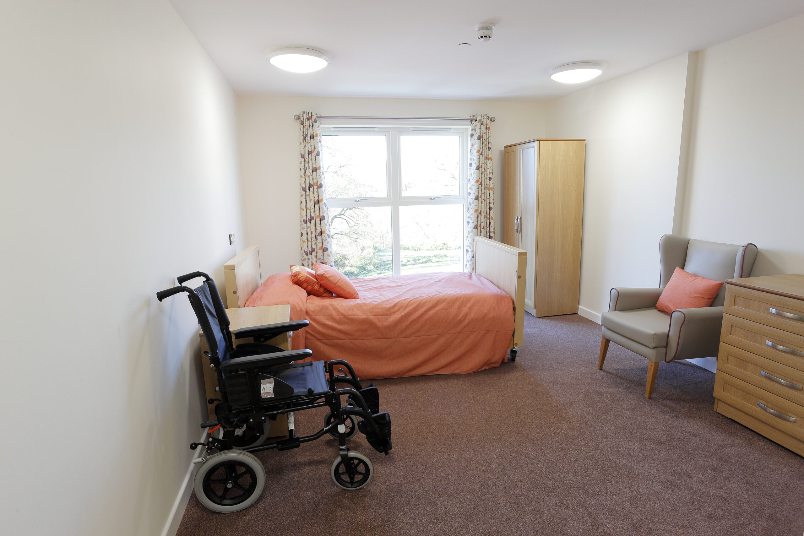 Tamlite Rosehall Care Home bedroom LED lighting